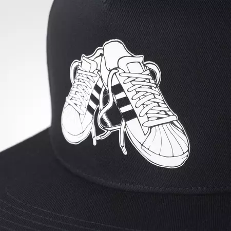 Adidas Originals Superstar Snapback Cap Sneaker (Black/White)