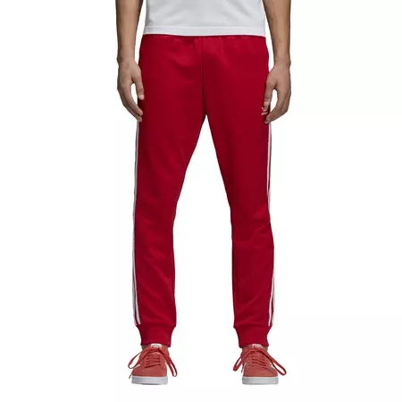 Adidas Originals Superstar Track Pants (Scarlet/ White)