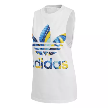 ADIDAS ORIGINALS TANK TOP TREFOIL "TROPICAL PASSINHO" (WHITE)