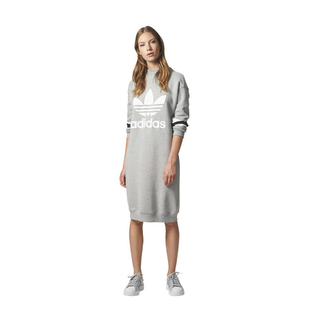 Adidas Originals Trefoil Crew Dress Medium Grey