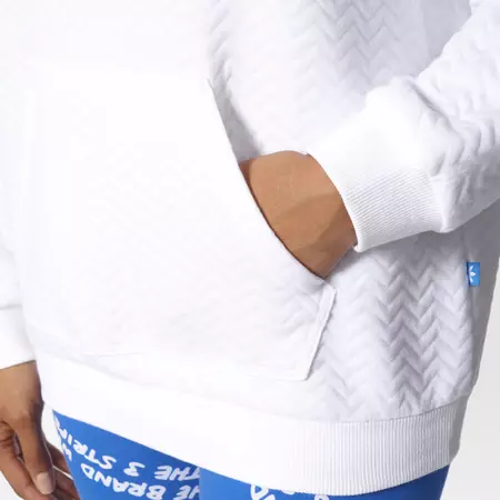 Adidas Originals Trefoil Logo Hoodie "New York" (white Snow)