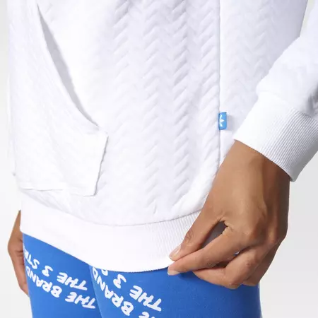 Adidas Originals Trefoil Logo Hoodie "New York" (white Snow)