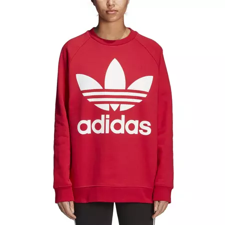 Adidas Originals Trefoil Oversized Crew Women´s (Real Red)