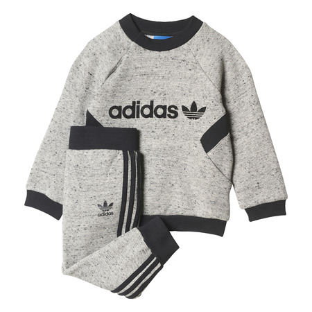 Adidas OriginalsTrefoil French Terry Crew Infants (Core Heather/Black)