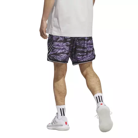 Adidas Short Basket  Crazy Lite AOP "Aurora Purple-black"