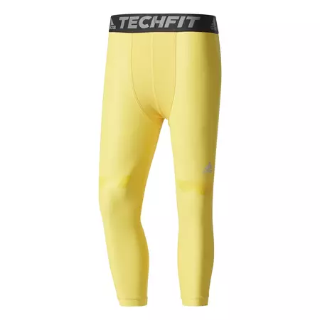 Adidas Techfit Chill 3/4 Tights (Yellow)