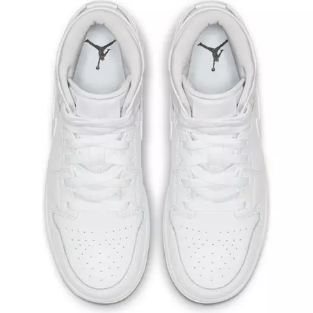Air Jordan 1 Mid (GS)  "Maxi White"