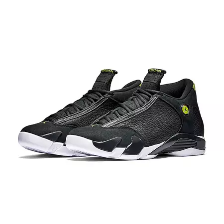 Air Jordan 14 Retro "Indiglo" (005/black/white/vivid green)