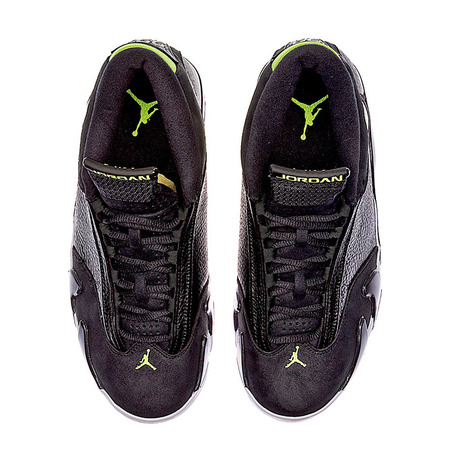 Air Jordan 14 Retro "Indiglo" (005/black/white/vivid green)