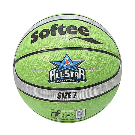 Leather Basketball Ball Softee All Star "Bright Green" (Talla 7)