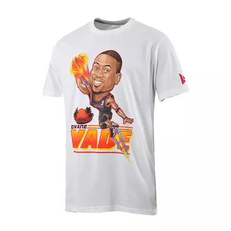Jordan DWade Image Banner T-Shirt (100/white/Gym Red)