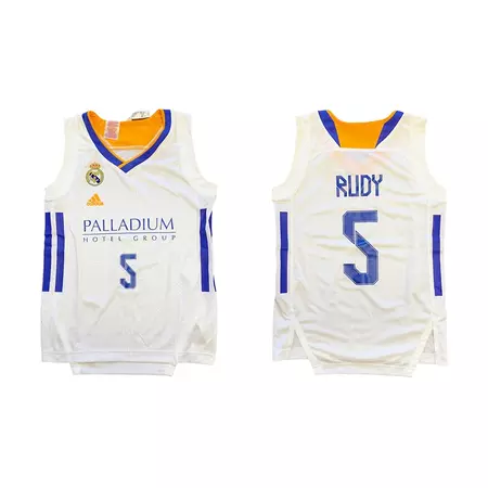 Camiseta Réplica Menino/Menina Real Madrid Basket # 5 RUDY#