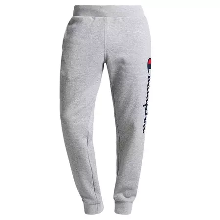Champion Authentic Big Logo Rib Cuff Pants (grey/white)