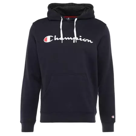 Champion Authentic Script Logo Reverse Weave Hoodie (Navy)