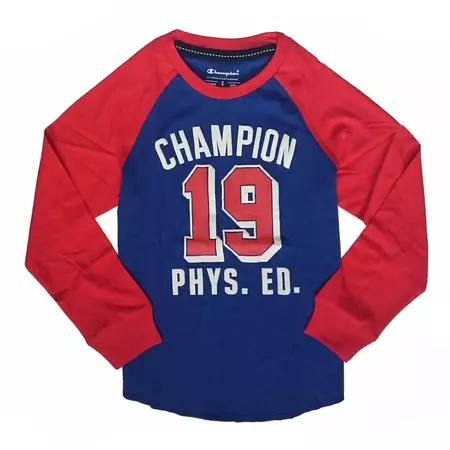 Champion Long Sleeve Crewneck T-Shirt Kids (royal)
