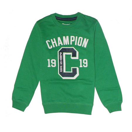 Champion Crewneck Atlhetic Sweatshirt 1919 Logo Kids  (green)