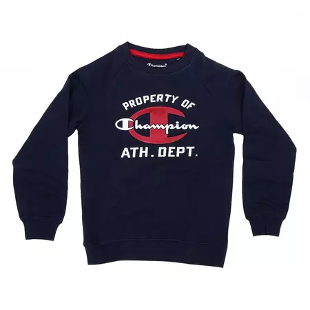 Champion Crewneck Atlhetic Sweatshirt Logo Kids (navy)