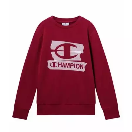 Champion Kids Graphic Crew Neck Sweatshirt "Red"
