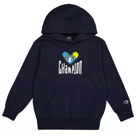 Champion Kids Graphic Fleece Hoodie "Dark Blue"