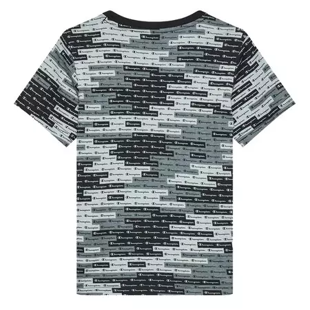 Champion Kids Legacy AOP Scrip Logo Crewneck T-Shirt