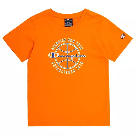 Champion Kids Modern Basketball Big Logo T-Shirt "Orange"