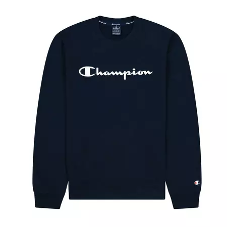 Champion Legacy Big Script Logo Crewneck Sweatshirt "Navy"