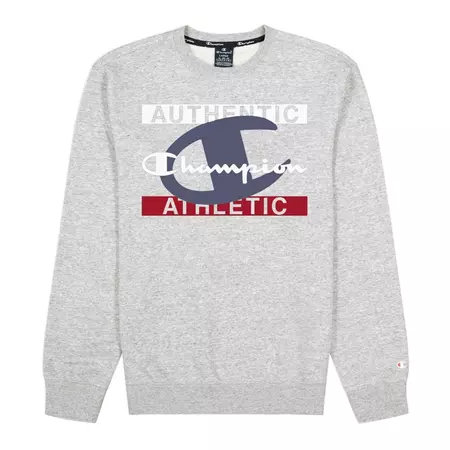 Champion Legacy New York Graphic Print Sweatshirt "Light Grey"