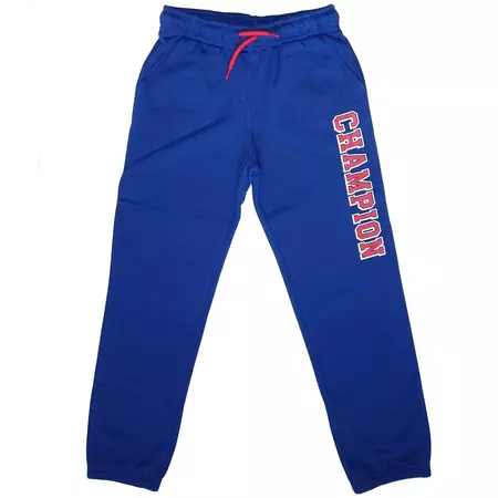 Champion Athletic Logo Cuff Kids Pants (royal/red/white)