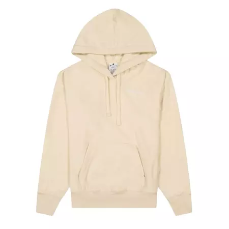 Champion Legacy Small Logo Fleece Hooded Sweatshirt "Wheat"