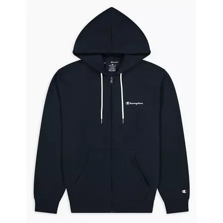 Champion Small Script Logo Print Zip-up Hoodie