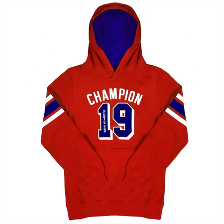 Champion Hooded Atlhetic Sweatshirt 1919 Logo Kids (red)