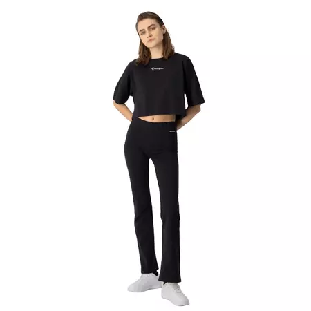 Champion Wm´s Cropped Back Script Logo T-Shirt "Black"