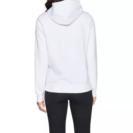 Champion Women's Fleece Hooded Sweatshirt Script Logo "White"