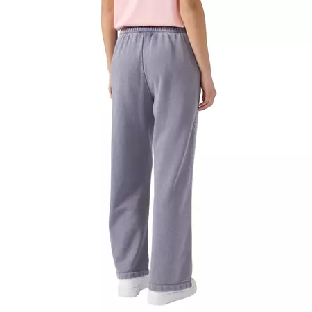 Champion Women's Washed Wide Leg Fleece Pants Icons "Dark Mauve"