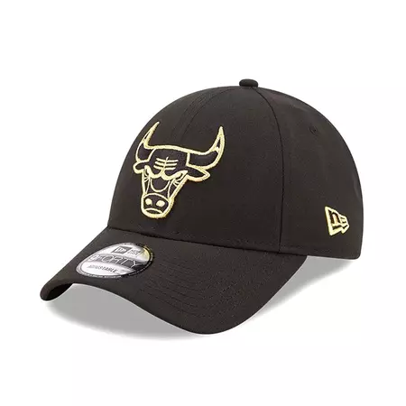 Chicago Bulls Gold Logo Negro 9Forty Cap