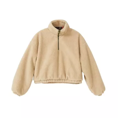 Desigual Sherpa Style High Neck Sweater