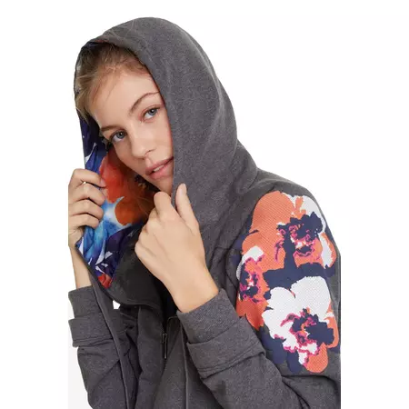Desigual Sweat Hoodie Camo Flower