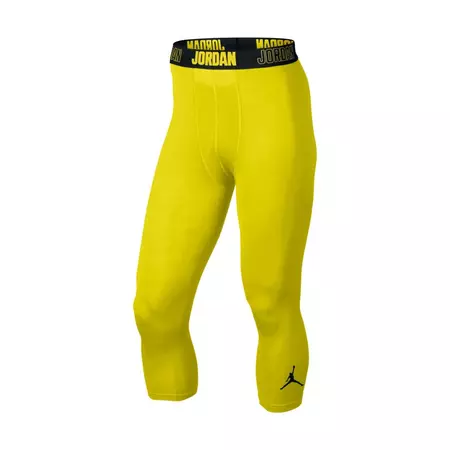 Jordan AJ All Season Compression Three-Quarter (358/electrolime/black)