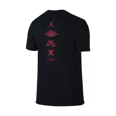 Jordan Camiseta AJ 1 Banned Logo (010/black/gym red)