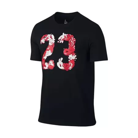 Jordan Camiseta Hands Down (011/black/infrared 23/white)