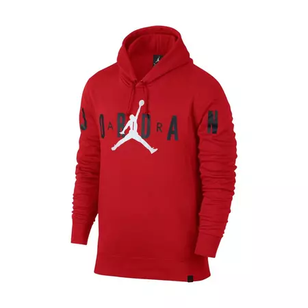 Jordan Flight Fleece Graphic Pullover Hoodie (687/gym red)