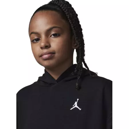 Jordan Girls Brooklyn Essentials Pullover Hoodie "Black"