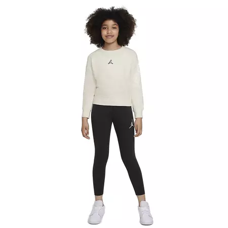 Jordan Girls Jumpman Essentials Crew Sweater "Pale Ivory"