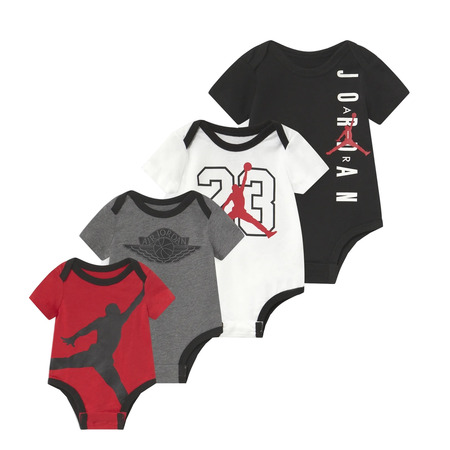 Jordan Infants JDB Milestone Bodysuits 4Pack