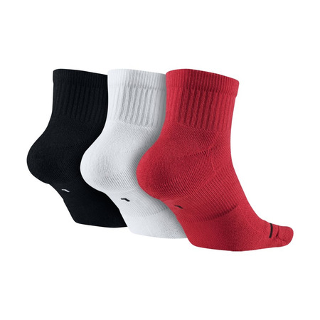 Jordan Jumpman High-Intensity Quarter Sock 3Pack (011/white/black/gym red)