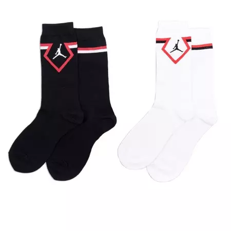 Jordan Kids Diamond High Crew Socks 2 Pair
