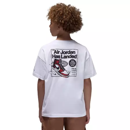 Jordan Kids JDB Air Jordan Has Landed SS Tee "White"