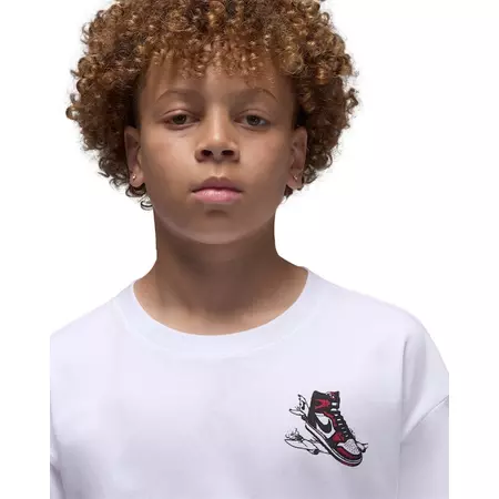 Jordan Kids JDB Air Jordan Has Landed SS Tee "White"