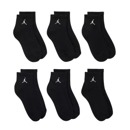 Jordan Kids JDB Everyday Essentials Ankle 6 PPack Socks "Black"