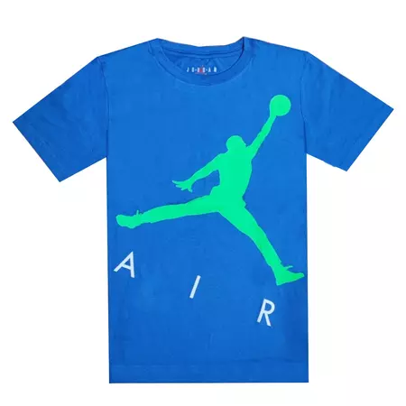 Jordan Kids Jumping Big Air Logo Tee "DK Marina Blue"